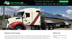 Desktop Screenshot of agtrucking.com